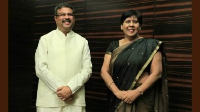 Shri Dharmendra Pradhan meets Vice Prime Minister and Minister of Tertiary Education, Science and Technology of Mauritius
