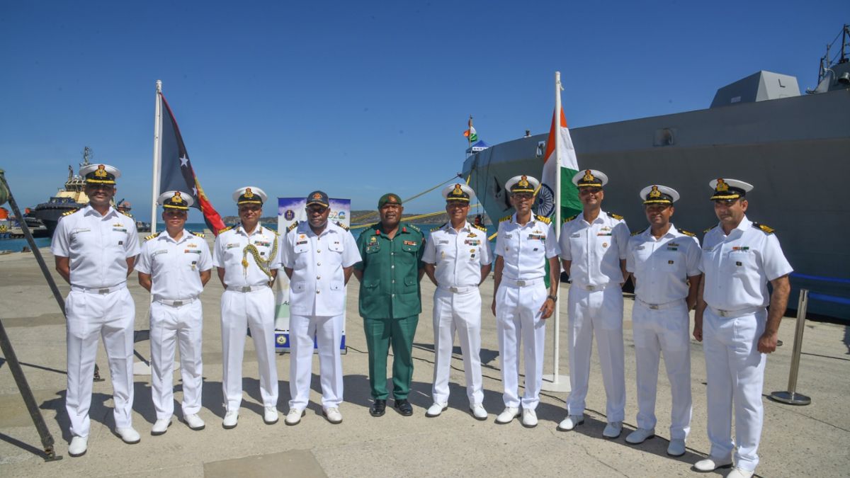 PORT CALL OF INS SAHYADRI AND INS KOLKATA TO PORT MORESBY, PAPUA NEW GUINEA