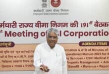 Shri Bhupender Yadav  launches Chemotherapy Services in 30 ESIC Hospitals across the country