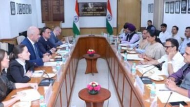 The meeting between MoS (Agriculture) Sushri Shobha Karandlaje and Deputy PM and Minister for Agriculture and Food Industries of Moldova, Mr Vladimir Bolea held