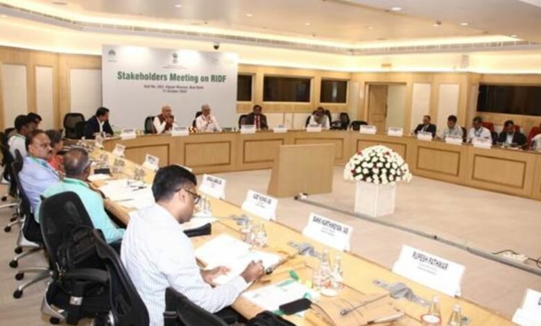 Dr. Vivek Joshi, Secretary, DFS chairs the stakeholders meeting on the RIDF in New Delhi