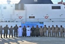 Indian Coast Guard Offshore Patrol Vessel Sajag makes a port call at Dammam, Saudi Arabia