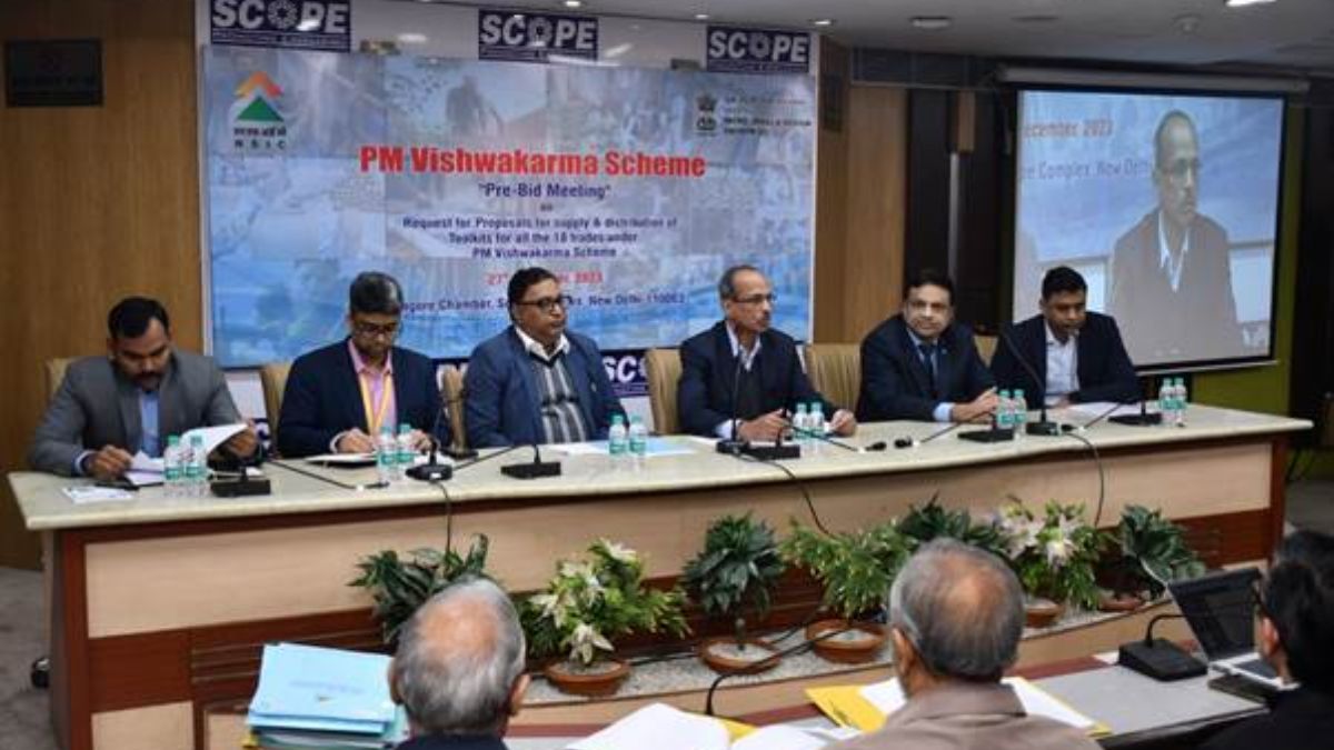 PM Vishwakarma- Pre-bid meeting held on RFPs floated by NSIC for supply and distribution of Tool Kits under PM Vishwakarma Scheme