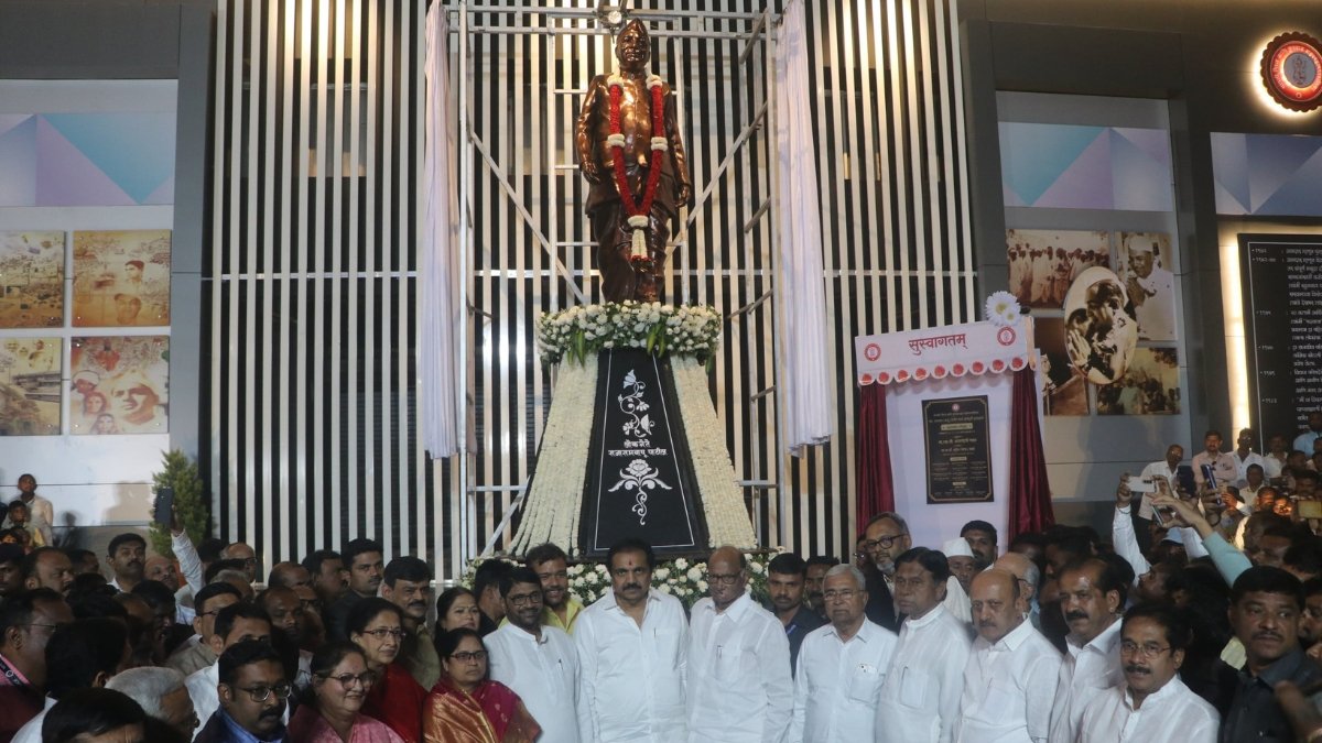 Sharad Pawar Unveils Statue of Raja RamBapu Patil in Sangli,