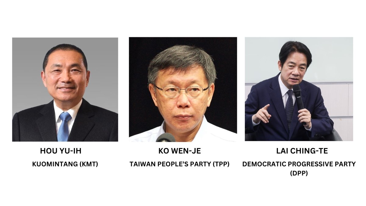 Taiwan presidential candidates 