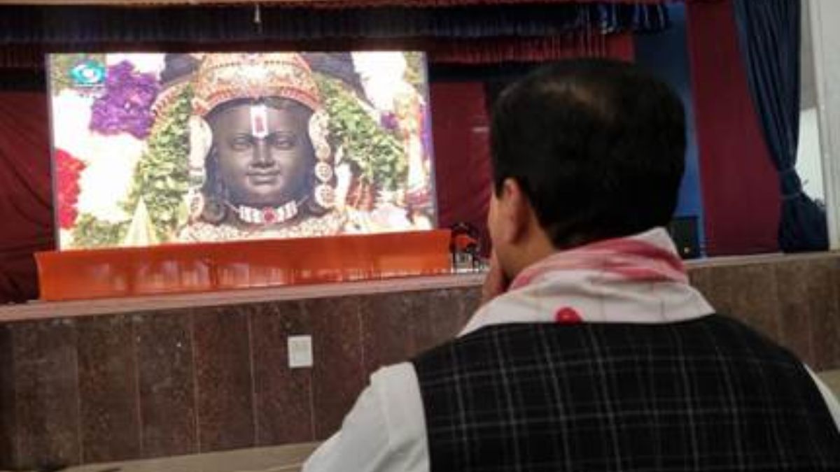 Shri Sarbananda Sonowal virtually joins Pran Pratistha Mahotsav