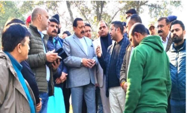 Dr Jitendra Singh visits the River Devika Project site, inspects the finishing touches