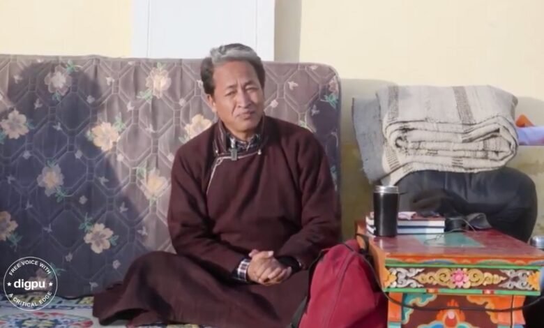 Sonam Wangchuk Enters Fifth Day of Climate Fast, Continues Peaceful Protest Amidst Freezing Temperatures