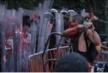 Clashes Erupt at "Urgent Action for Rafah" Demonstration Outside Israeli Embassy in Mexico City