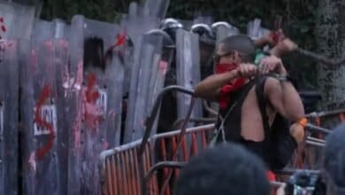 Clashes Erupt at "Urgent Action for Rafah" Demonstration Outside Israeli Embassy in Mexico City