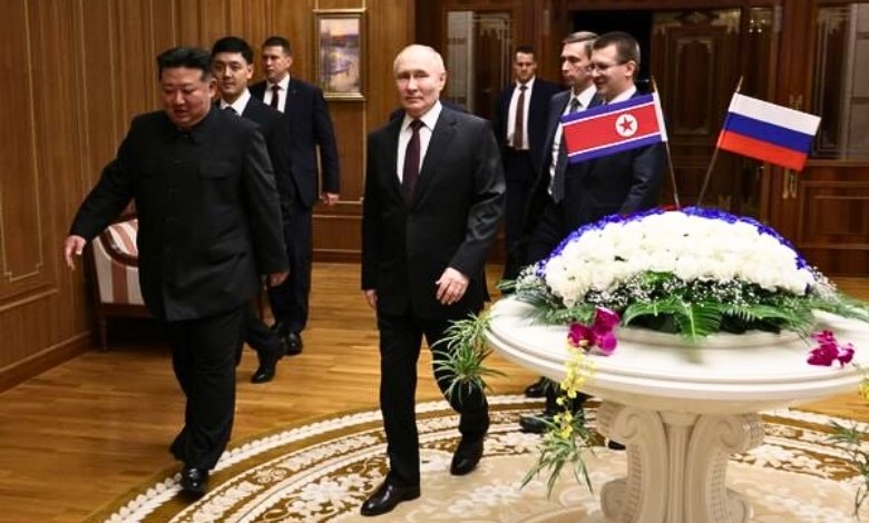 Russian President Vladimir Putin Arrives in North Korea for Official Visit