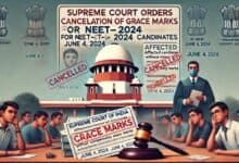 Supreme Court Orders Cancellation of Grace Marks for NEET-UG 2024 Candidates Amid Controversy