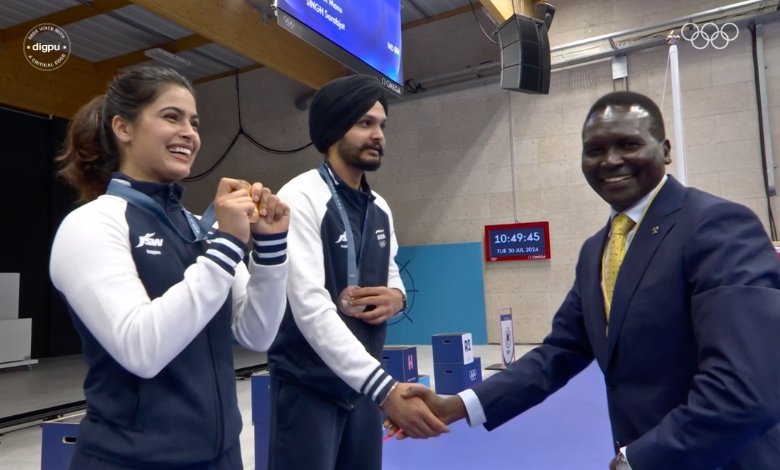 Indian Shooters Manu Bhaker and Sarabjot Singh Win Historic Bronze at Paris 2024 Olympics