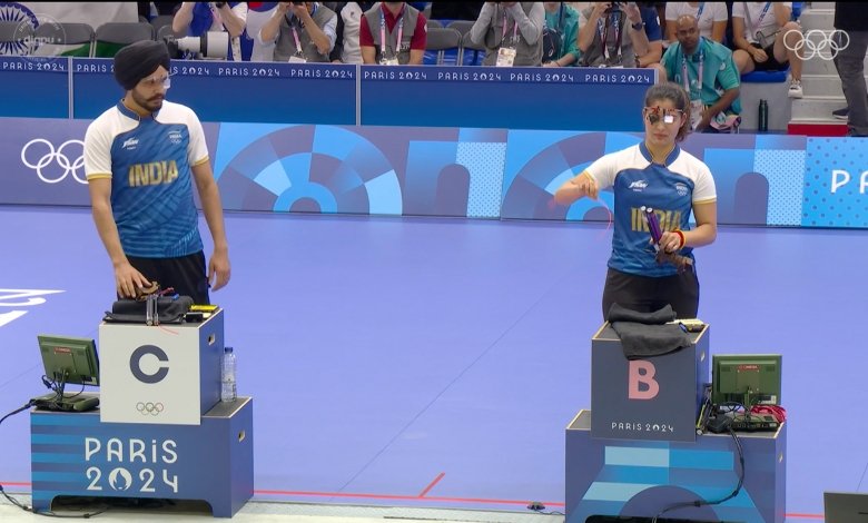 Indian Shooters Manu Bhaker and Sarabjot Singh Win Historic Bronze at Paris 2024 Olympics