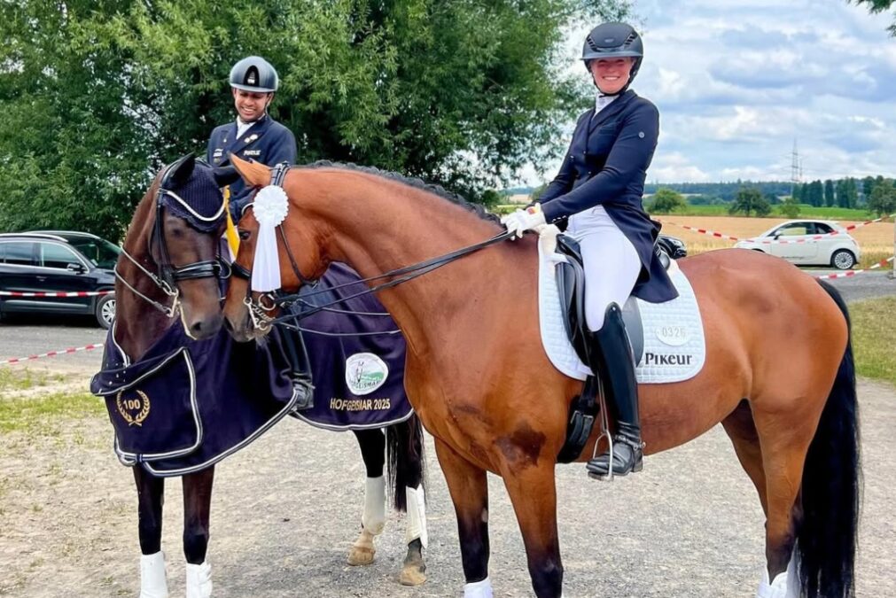 Anush Agarwalla wins in Germany alongside his new horse Floriana